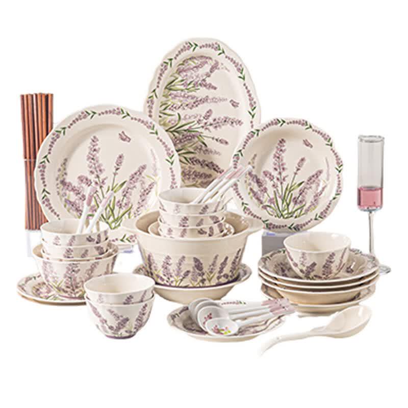 Yilan Romantic Flower Sea Ceramic Dinnerware