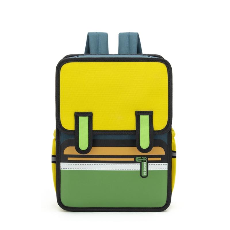 3D Cartoon Backpack For Kids School Bag Student Book Bag Casual Daypack Suitable For School Activities And Short Trips