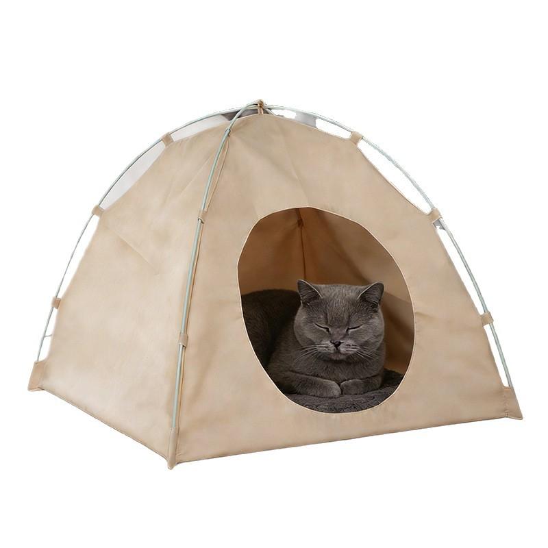 Cat Tent Pet Shelter for Summer, Enclosed for a Sense of Security, Convenient for Outdoor Use, Warm and Breathable, Suitable for All Seasons,