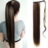 Magic stick ponytail synthetic wig long straight ponytail wig female wig heat-resistant for daily gatherings