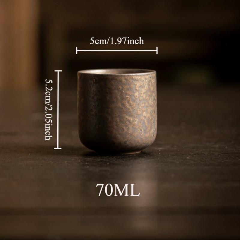 Keramik Vergoldet Eisenglasierter Balkentopf Teetasse Teeset Retro Teekanne Japanische Tasse Topf