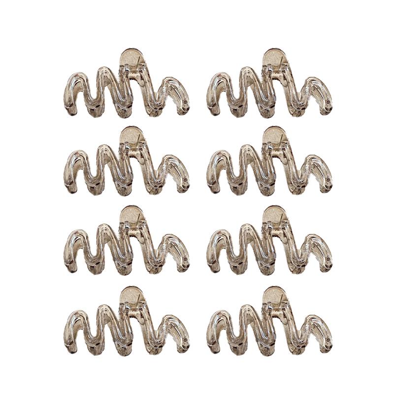 Large Acrylic Hair Clip Women Wavy Amber Premium Shark Clip Simple Versatile Hair Accessories