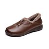 Fashion GKTINOO 2024 Shoes Women Winter Warm Wool Genuine Leather Flat Shoes Casual Loafers Slip On Women's Flats Shoes Moccasins Lady