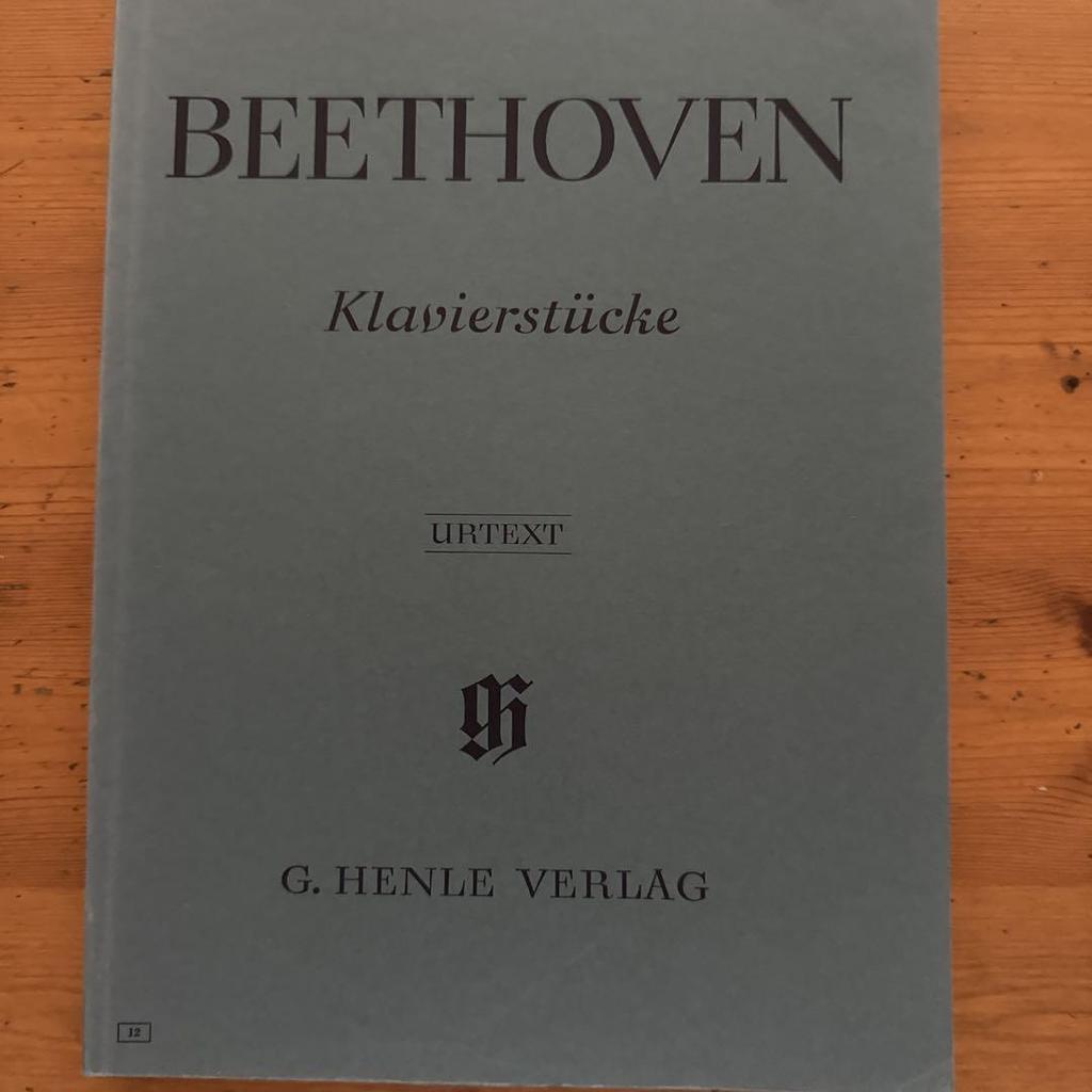[USED] Beethoven Piano Works: Original Edition, Henle Edition, Imported Sheet Music