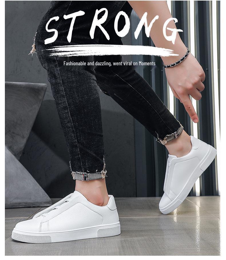 2026 Autumn Korean Style White Men's Casual Sneakers