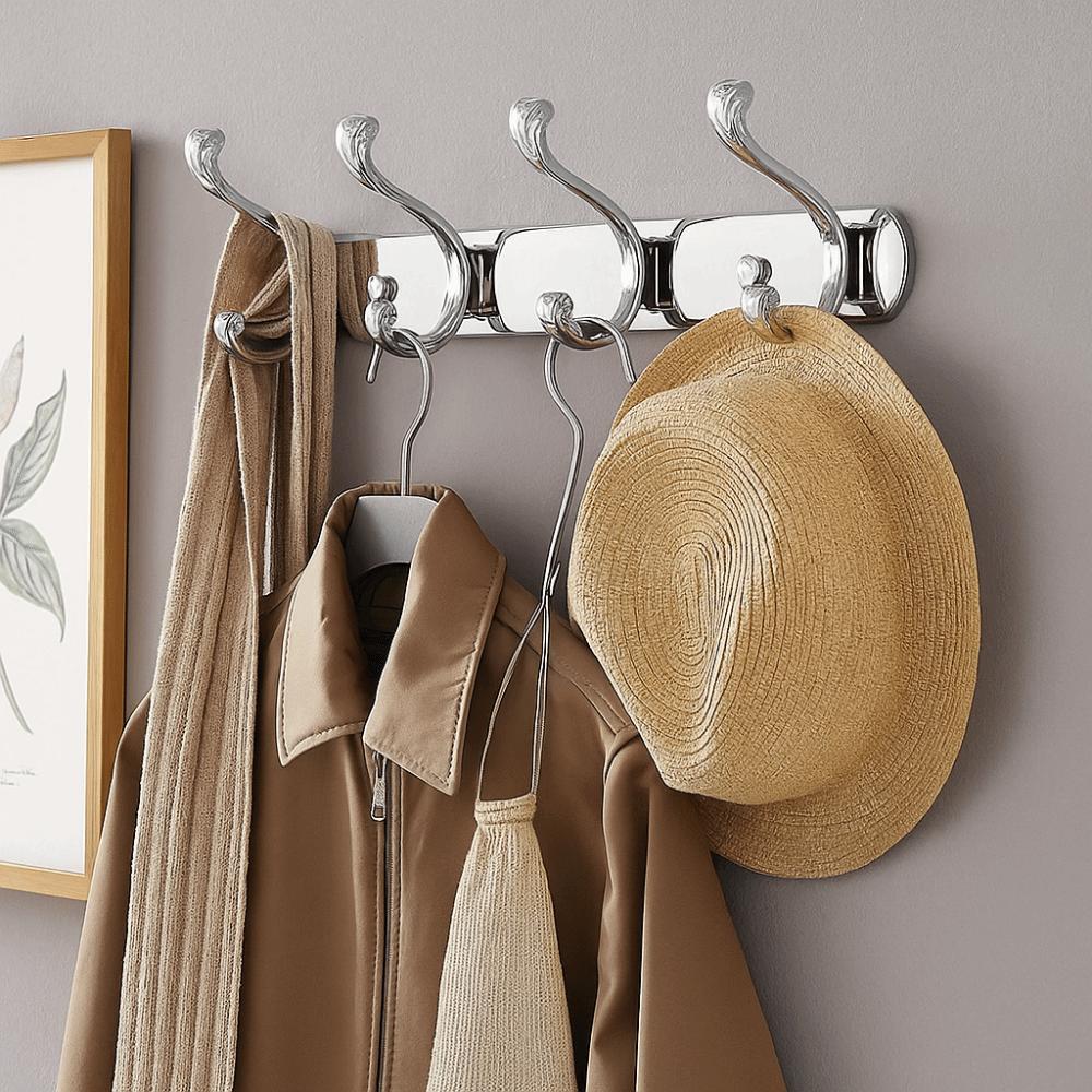Stainless Steel Wall Hooks High Capacity Clothes Hook Luxury Bathroom Hardware Bath Accessories