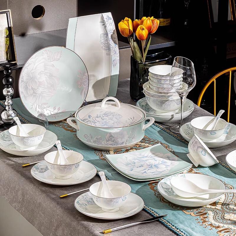 Jingdezhen Light Luxury Ceramic Dinnerware Set