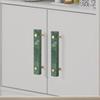 Marmor Messing Möbelgriffe Elegant Doppelloch Küchenschrank Griffe Quadratischer Streifen Luxus Kleiderschrank Türgriffe Esszimmer