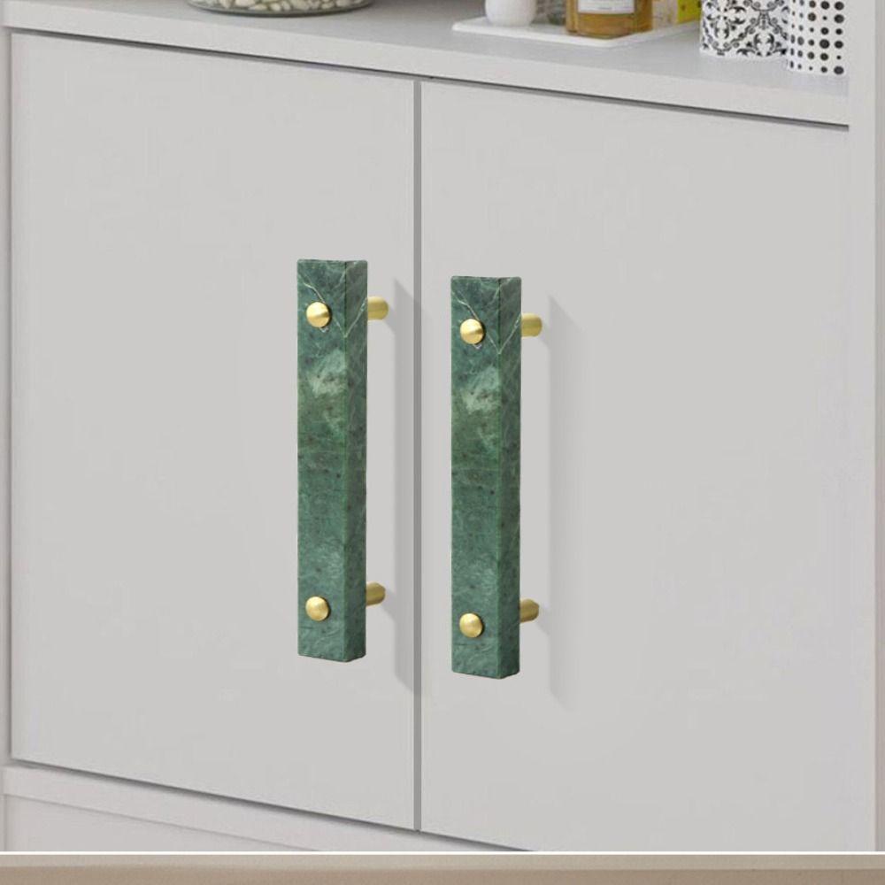 Marble Brass Furniture Handles Elegant Furniture Hardware Kitchen Cabinet Pulls  Bedroom