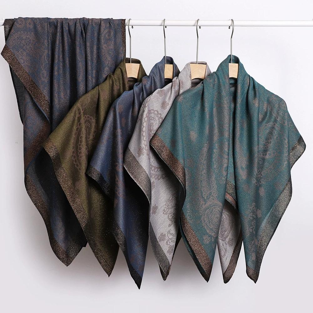 100X100Cm Women Paisley Pattern Malaysian Breathable Square Headscarf Arabian Scarf Middle East Dubai Turkey Palestinian Hijabs