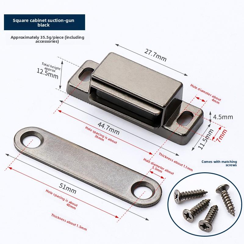 Magnetická dvířka skříňky Zachycují ultratenkou zarážku do zavření skříně Domácí nábytek Hardware Příslušenství