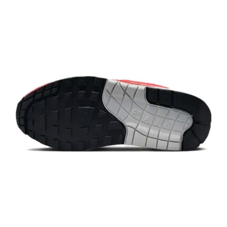Nike Air Max 1 Challenge Red Comfortable Low-Top Kids Casual Shoes Kids Sneaker Gray White 555766-146(2023)