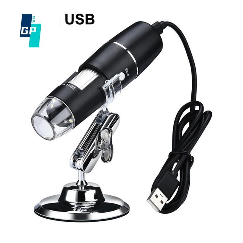 

Эндоскоп с увеличением 500X/1000X/1600X, цифровой USB-микроскоп с 8 светодиодами, мини-камера с адаптером OTG и металлической подставкой, совместимая с Android