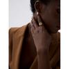 Yhpup Stainless Steel Lip Open Fashion Ring 18K PVD Plated Metal Personalized Jewelry Attractive Women Finger Accessories