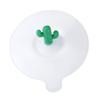 Silicone Cup Lid Cactus Decor Round Cute Dustproof Leakage Proof Multifunctional Cup Cover Grass