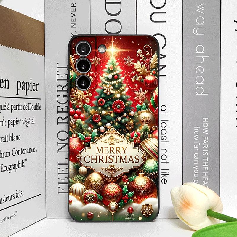 

Artistic Merry Christmas Tree Gifts Pattern Phone Case for OPPO Reno 13 12 F 11 10 Pro Plus A58 A79 Find X5 X3 Lite X8 X7 Covers Oppo Find X7 Ultra