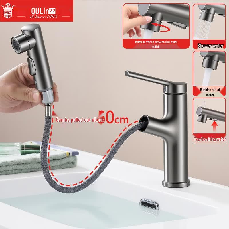 OULIN Pull-Out Basin Mixer Faucet
