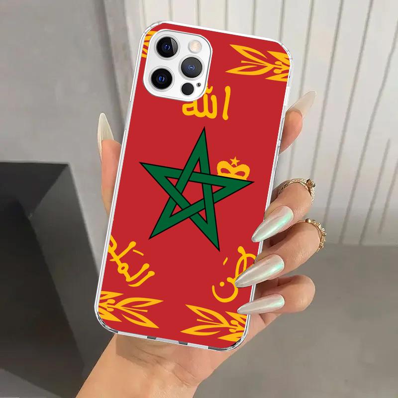 

Morocco Flag Phone Case for Iphone 17 Air 16 15 Plus 14 13 Mini 12 11 Pro Max 16E 7 8 SE 2020 Soft Funda Print Shell 16 15 14 13 iPhone 14 Plus