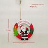 Wooden Hollow Santa Ornaments for Christmas Tree Decorations