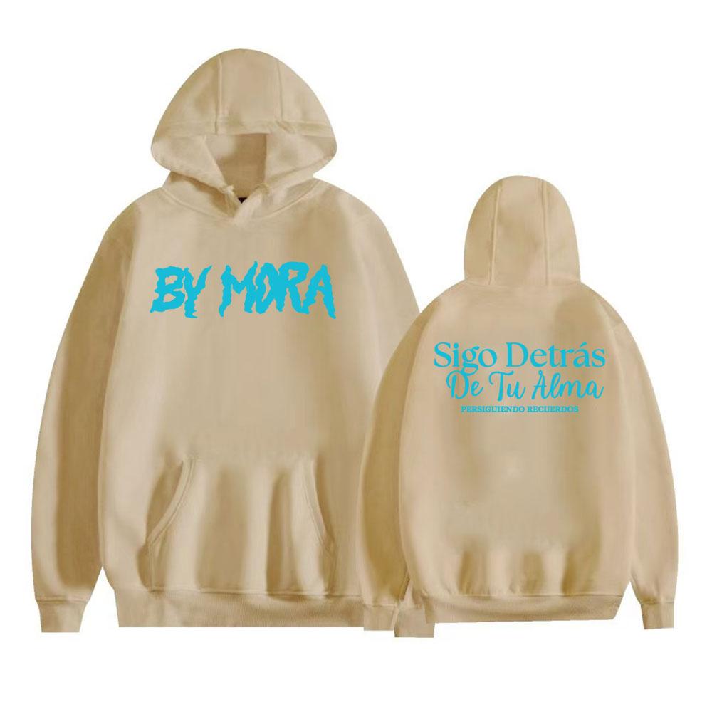 Rapper Mora Sigo Detras De Tu Aema Hoodies Men's Clothing Vintage Gothic Sweatshirt Autumn Winter Casual Loose Hoodie Streetwear