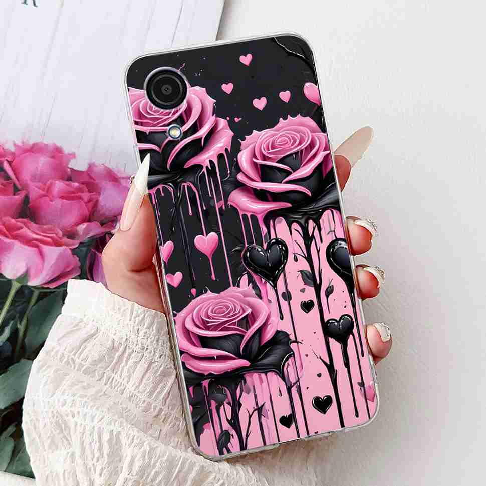 For Samsung A03Core Case Soft Silicone Cute Heart Painted Cover Case For Samsung Galaxy A03 Core SM-A032F TPU Fundas Capa
