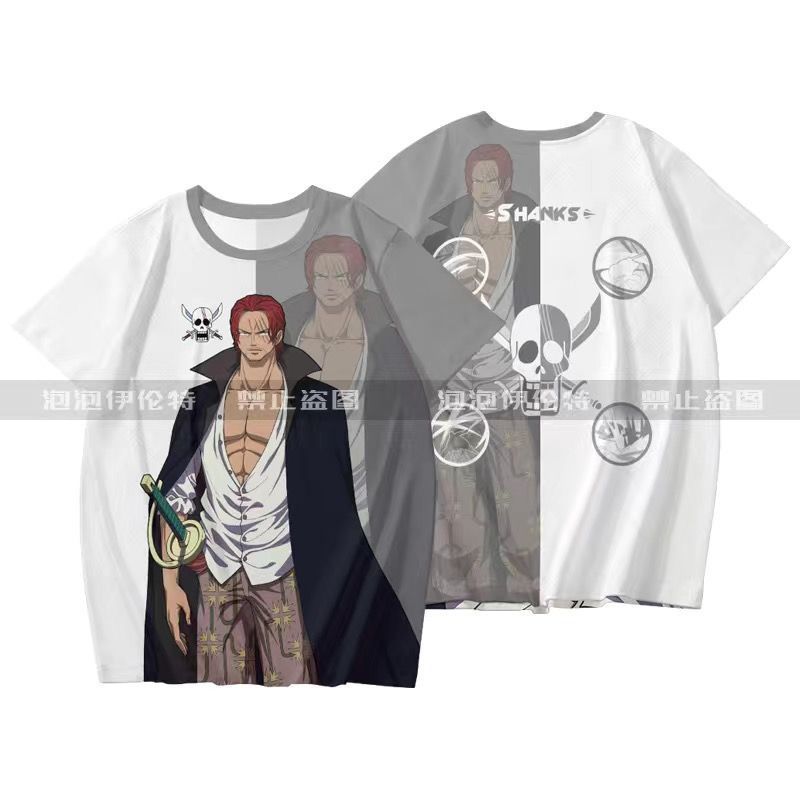 One Piece Surrounding Clothes Luffy Solona Beauty Tričko s krátkým rukávem Student Youth Anime 3D potištěné oblečení proti bolesti