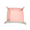 2PCS Nordic Leather Desktop Storage Tray PVC Leather Jewelry Cosmetic Key Storage Tray Desktop Folding Organizer Storage Box