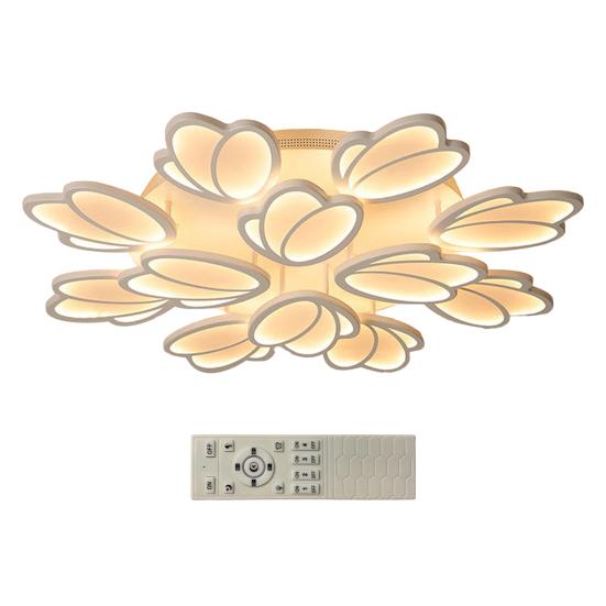 Lampă de plafon LED pentru living Lumină moale Protecție ochi Lampă cu reglare inteligentă Design petală Lampă Economisire energie Iluminat decor pentru casă