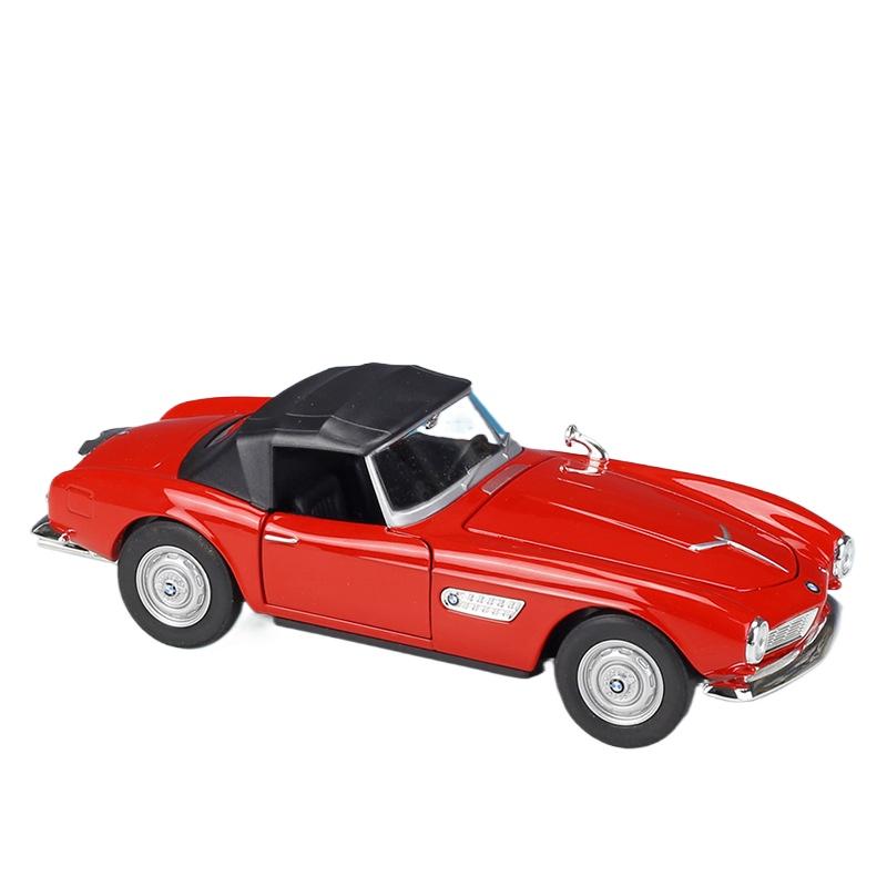 WELLY 1/24 BMW 507 Alloy Sports Car Model Diecast Metal Classic Car Vehicles Model High Simulation Collection Childrens Toy Gift