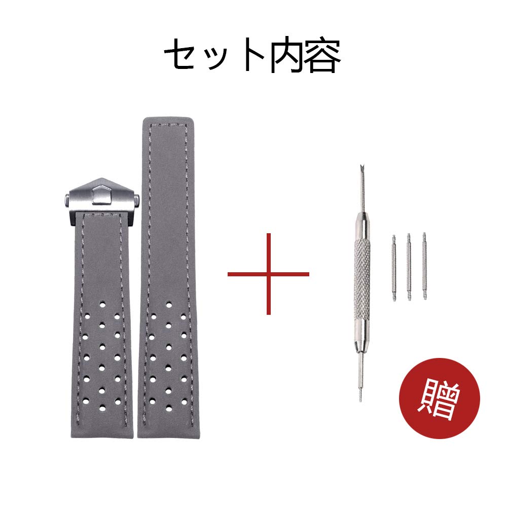 Polly Store Heuer Watch Strap 22mm Watch Band Applicable TAG Heuer Carrera "TAG Replacement" D-Buckle To