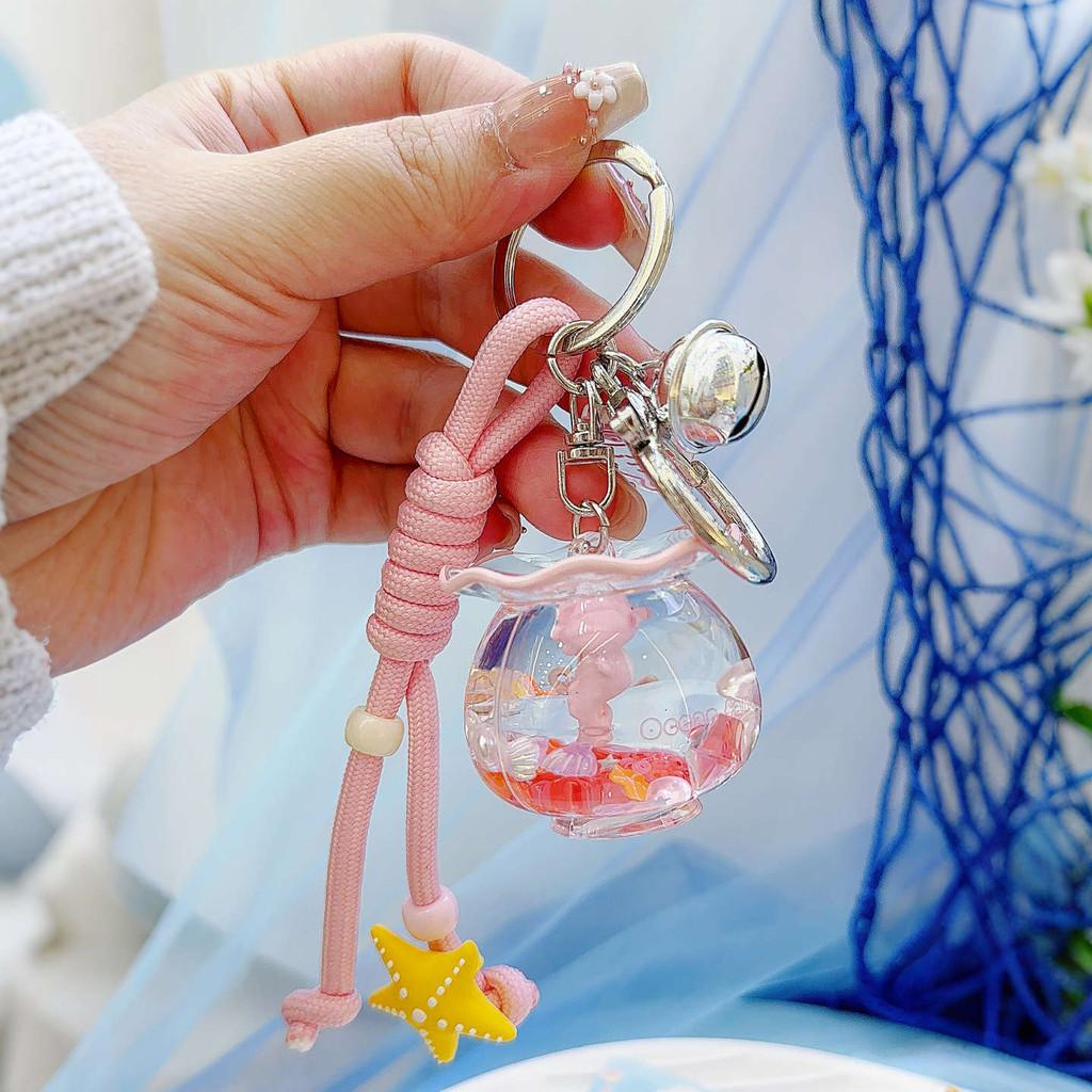 Seahorse Sea Turtle Devil Fishes Fish Tank Keychain Three Pendant Dimensional
