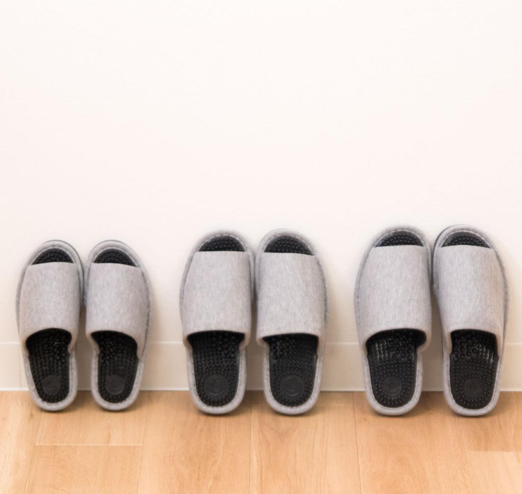 Oka Washable Health Slippers, Unisex, LL Size (Fits Feet 25.5cm-26.5cm), Black