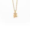 Cartoon Bear Pendant Necklace with Synthetic Zirconia - Student Gift