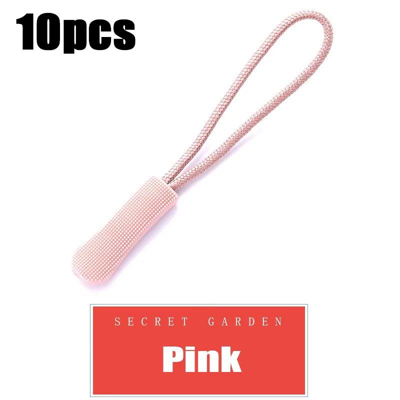 10/50pcs Zipper Pull Puller End Fit Rope Tag Replament Clip Broken Buckle Fixer Zip Cord Tab Travel Bag Suitcase Tent