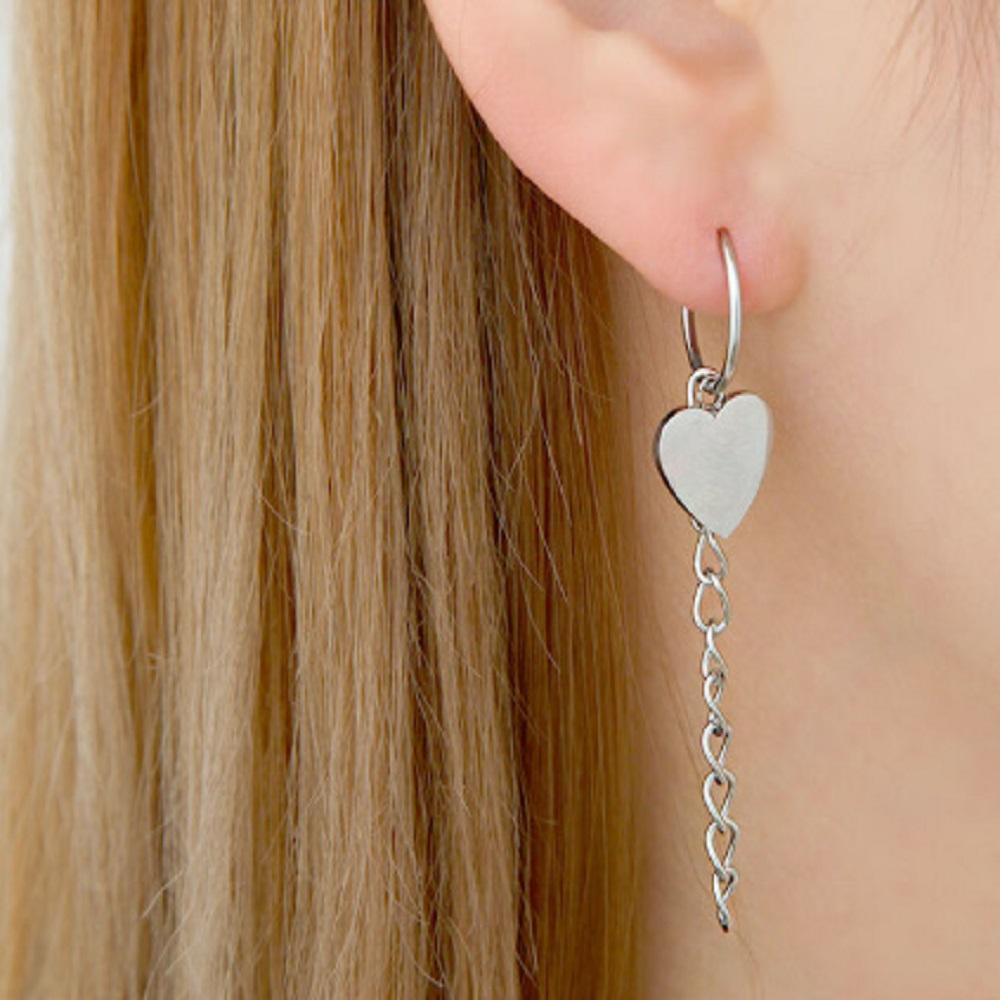 Surgical Love Point Drop Heart Piercing