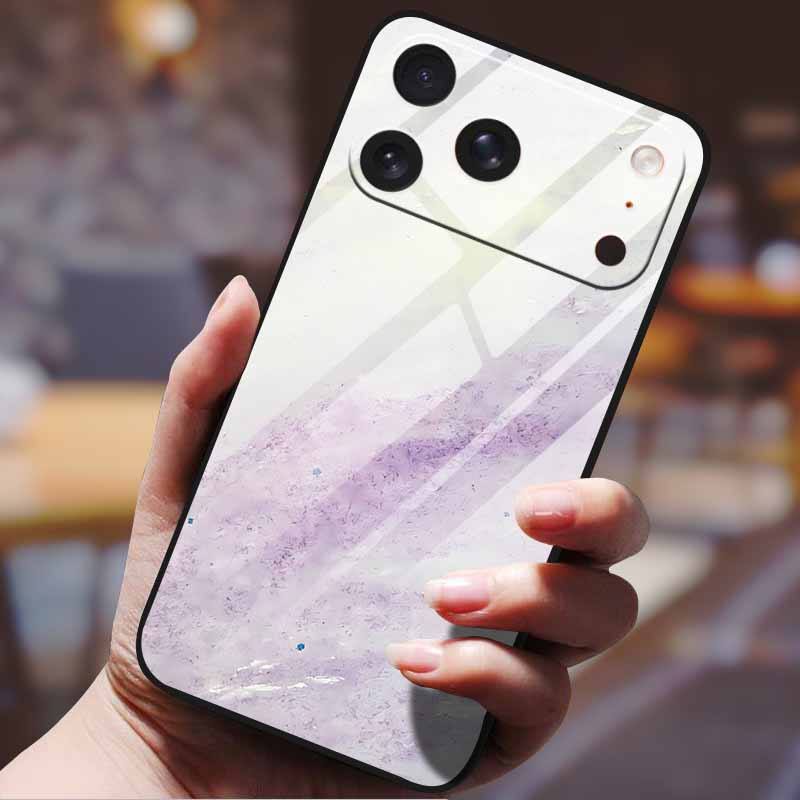 Gradient Phone Case for iphone 17  pro max iphone17 Air Tempered Glass Hard Back Cover for Apple iphone17pro Candy Color Pattern