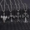 Punk Baroque Cross Necklace – Unisex Hip Hop Pendant Chain