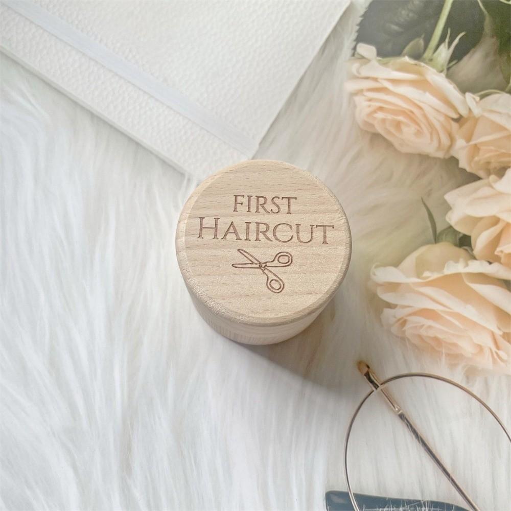 5cm Wood Storage Box Necklace Organize Baby Fetal Hair Box Creative Primary Teeth Storage  Home