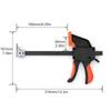 M-Modern-Track Quick Clamps - Secure And Fast Clamping For Track-Saw Tracks, Push-Button Fast Release, Table Saw Quality Cut