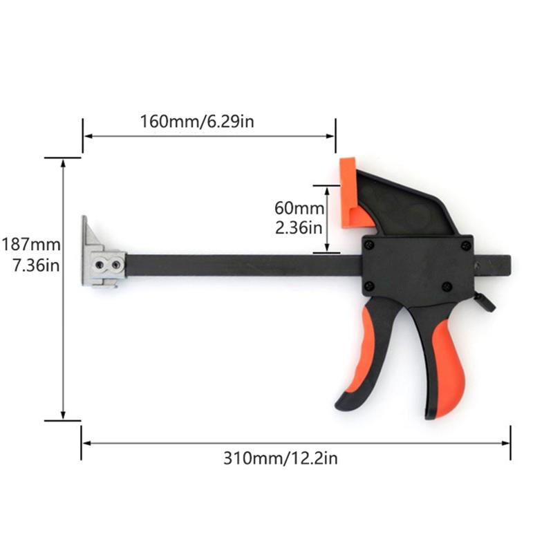 M-Modern-Track Quick Clamps - Secure And Fast Clamping For Track-Saw Tracks, Push-Button Fast Release, Table Saw Quality Cut