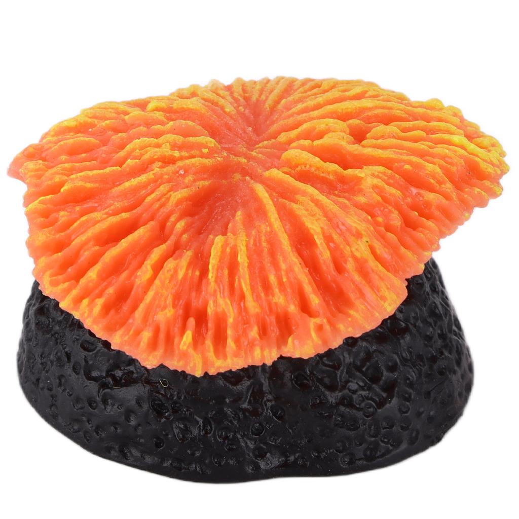 Landscaping Aquarium Decoration Artificial Sawgrass Decoration for Fish Tank and AquariumOrange