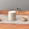 Retro Cowhide Paper Tea Can: Green & White Tea Storage Box