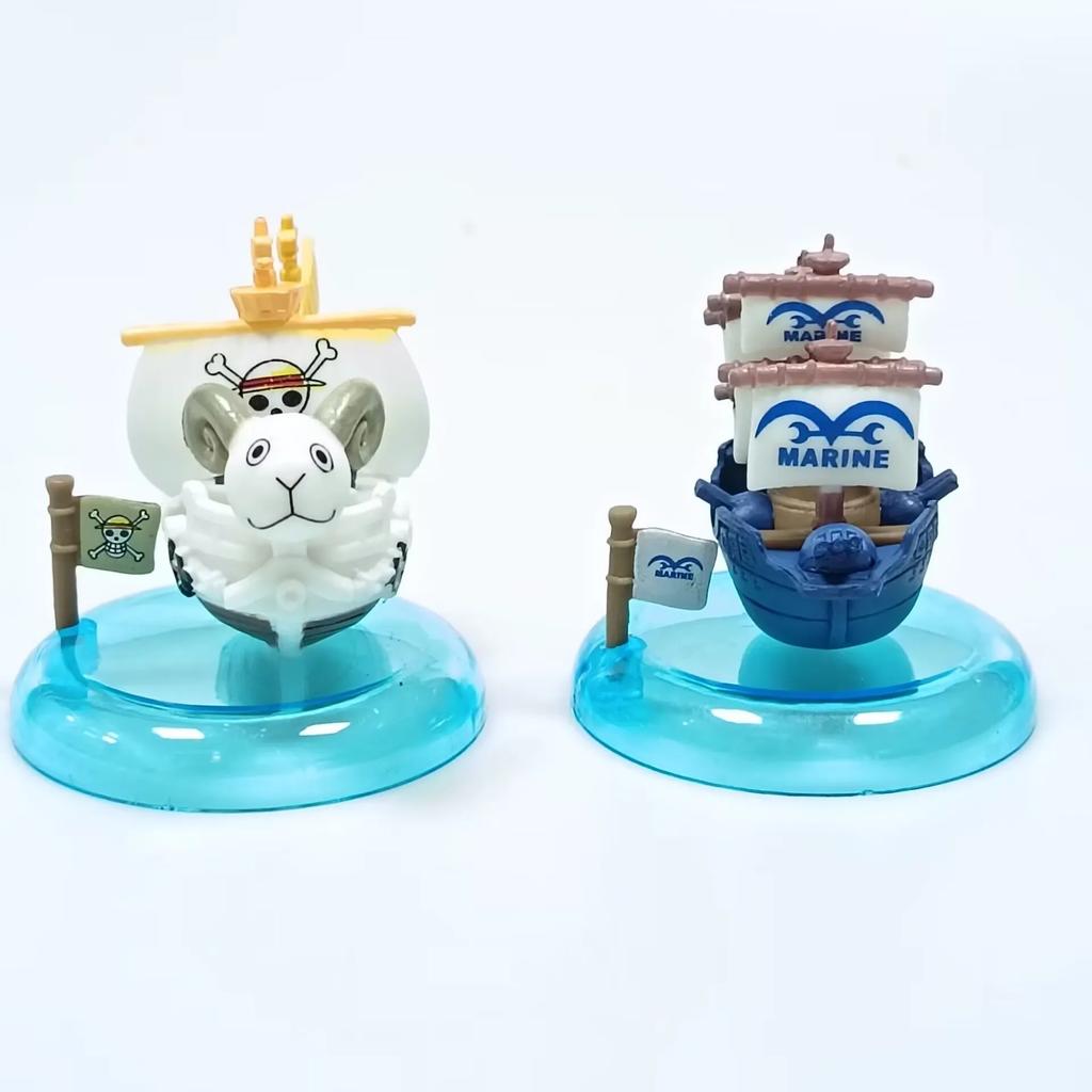 One Piece Anime Modell 8: One Piece Schiff Sun Merry Blackbeard Auto-Ornament Handgefertigt Blind Box
