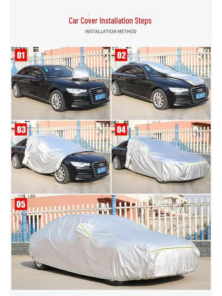 All-Season Universal Car Covers: Sun, Rain, UV, Heat, and Dust Protection