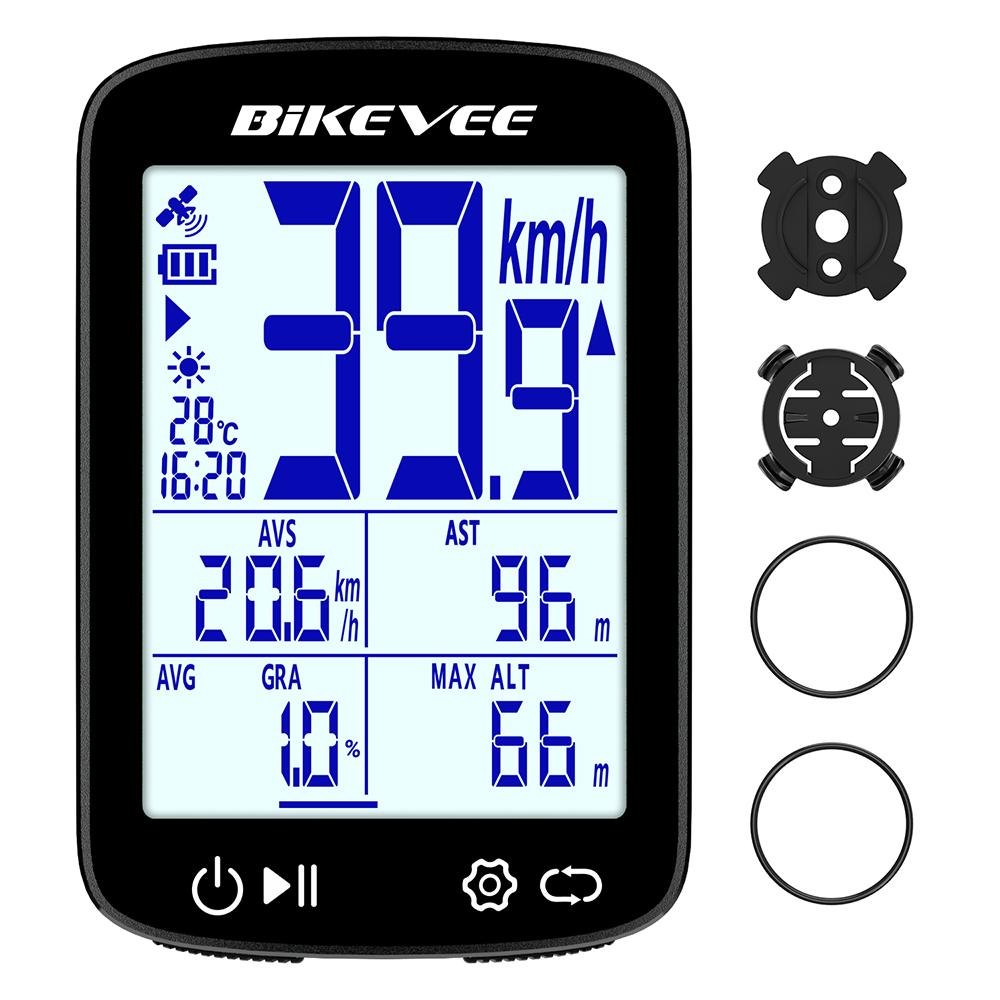 GPS Bicycle Computer Rechargeable Wireless Mountain Road Bike Speedometer Odometer Stopwatch Cyclocomputer Accessories BKV-500-A