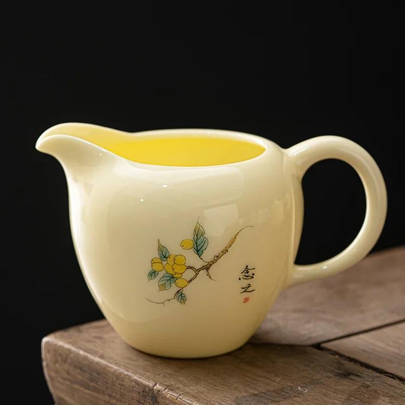 

240 мл китайская керамическая чашка ручной работы Cha Hai с ручной росписью цветов и птиц, чайный сервиз из замши и нефрита 12.9x8.3cm 240ml