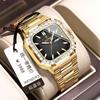 Diamond-Encrusted Men'S Watch Double Calendar Fashion Quartz Watch