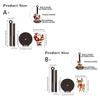 Wood Paper Towel Roll Holder with Vertical Center Post, Round Base, and Christmas Animal Panel for Countertop Use