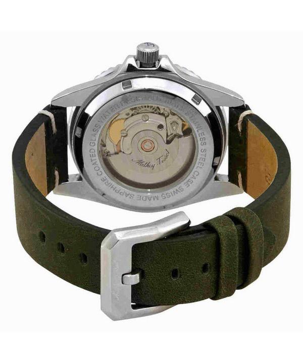 Mathey-Tissot Mathy Vintage Automatic Leather Strap Green Dial H900ATLV Men's Watch