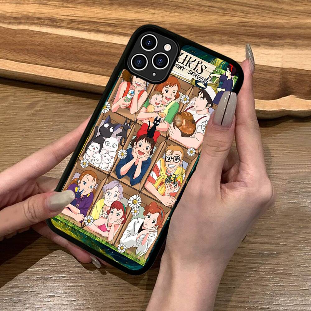 Anime Ki-Kiki Lieferservice Handyhülle Silikon PC+TPU Für iPhone 11 12 13 14 15 16 17 Pro Max Hülle Mobile Cases